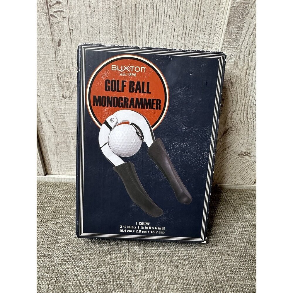 Buxton Stainless Steel Golf Ball Monogrammer Imprinting Tool Personalization DIY